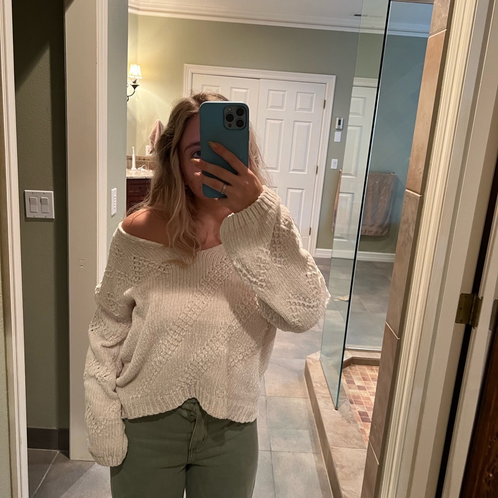 Soft cream sweater